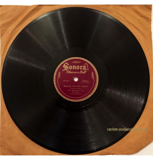 Пластинка SONORA Besame Mucho & Como Tru-Cu-Tu – Rumba Enric Madriguera